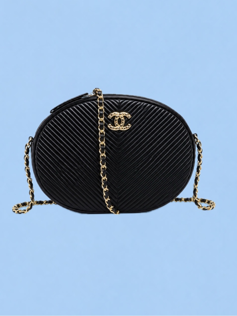 🔥CHANEL Pleats Crush Camera Bag in Black